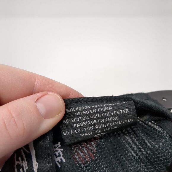 Yee Yee Snapback Trucker Hat Black One Size Adjustable Mesh Back 6 Panel - Picture 9 of 9